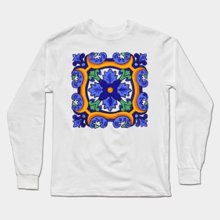 Talavera Blue Burst Long Sleeve T-Shirt